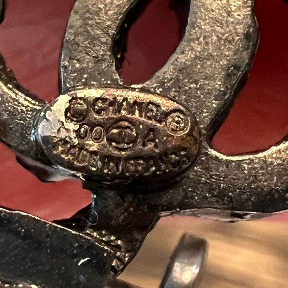 Elegant Chanel Silver Camellia Earrings - Picture 7 of 7